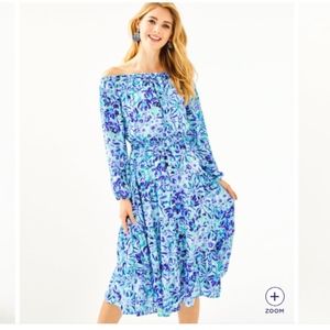 Lilly Pulitzer Jennie Off Shoulder Midi 